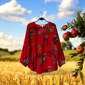 Tantrums Red Floral Top